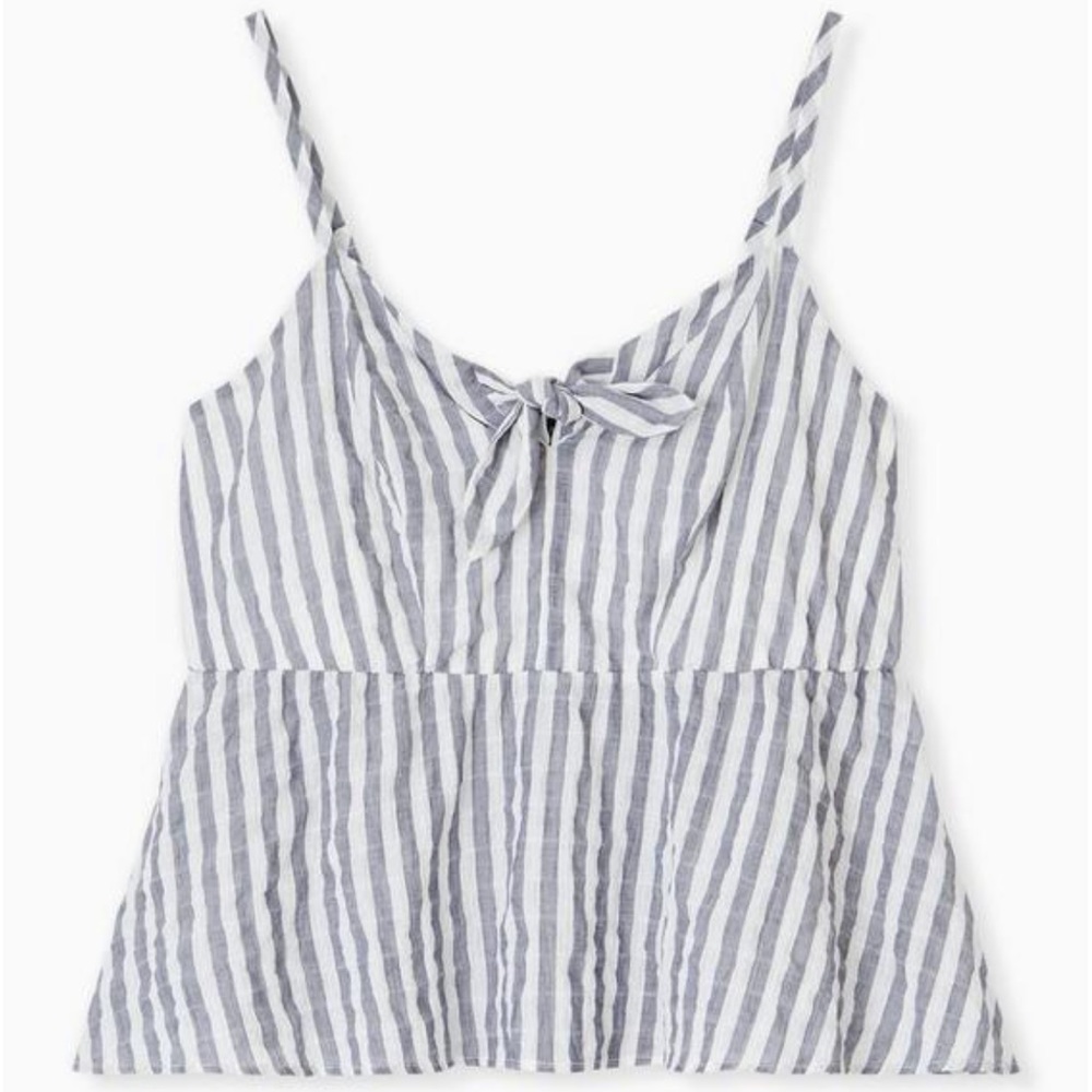 Torrid Peplum Cotton Tie-Front Midi Cami [2200]